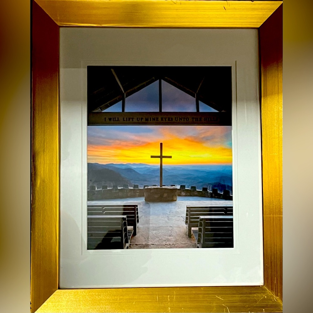 Professional Landscape Photo: Sunset at the Cross at Pretty Place Chapel